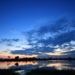 Sunset Over the Delta